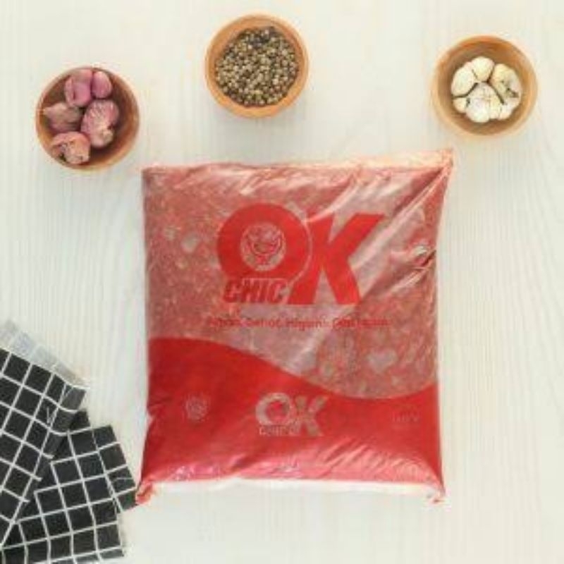 

Mdm Ok chick daging ayam giling untuk campuran sosis bakso nugget sempol