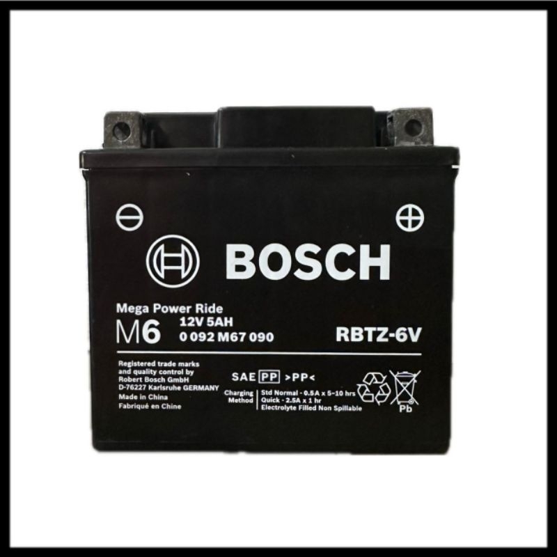aki motor rbtz6v BOSCH aki kering