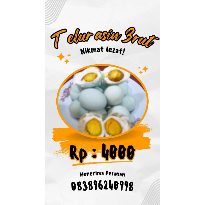 

Telur asin bebek min belanja 10 butir