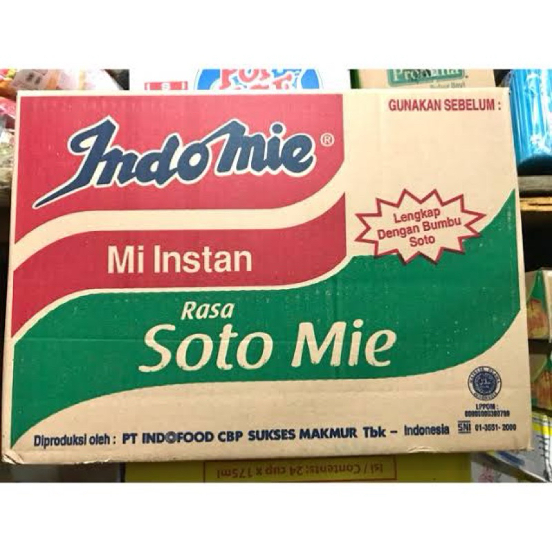 

Mie Instans Indomie Soto Mie Kuah Per Dus