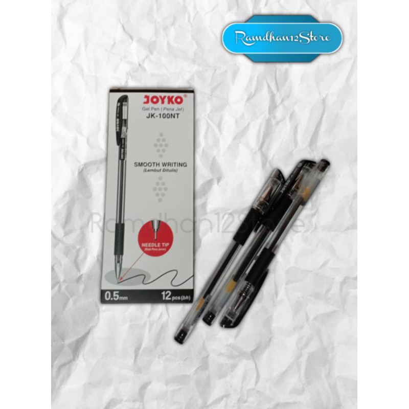 

Gel Pen Pulpen Pena Joyko JK-100NT Black 0.5 mm