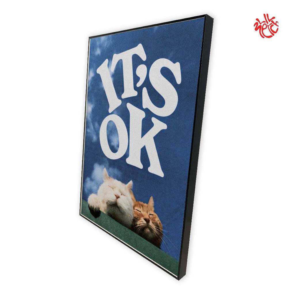 CAT POSTER / AESTHETIC POSTER / POSTER FRAMEBLOCK