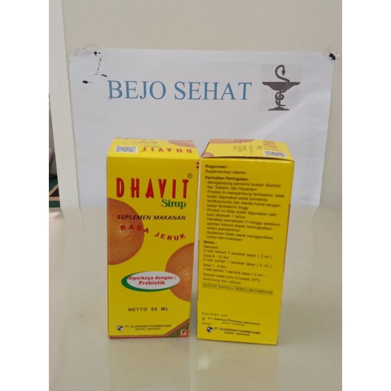 Dhavit sirup 16ml / suplemen vitamin d