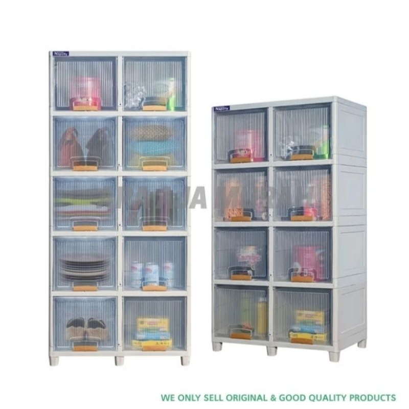 Lemari Locker box Napolly susun 4 susun  5, tower 1 baris lemari serbaguna