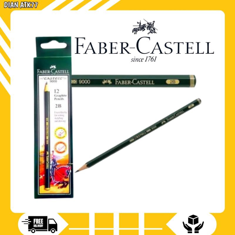 

Pensil 2B Faber Castell / Pensil 2B Faber-Castell 9000 Original