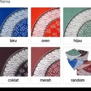 taplak meja batik motif bundar