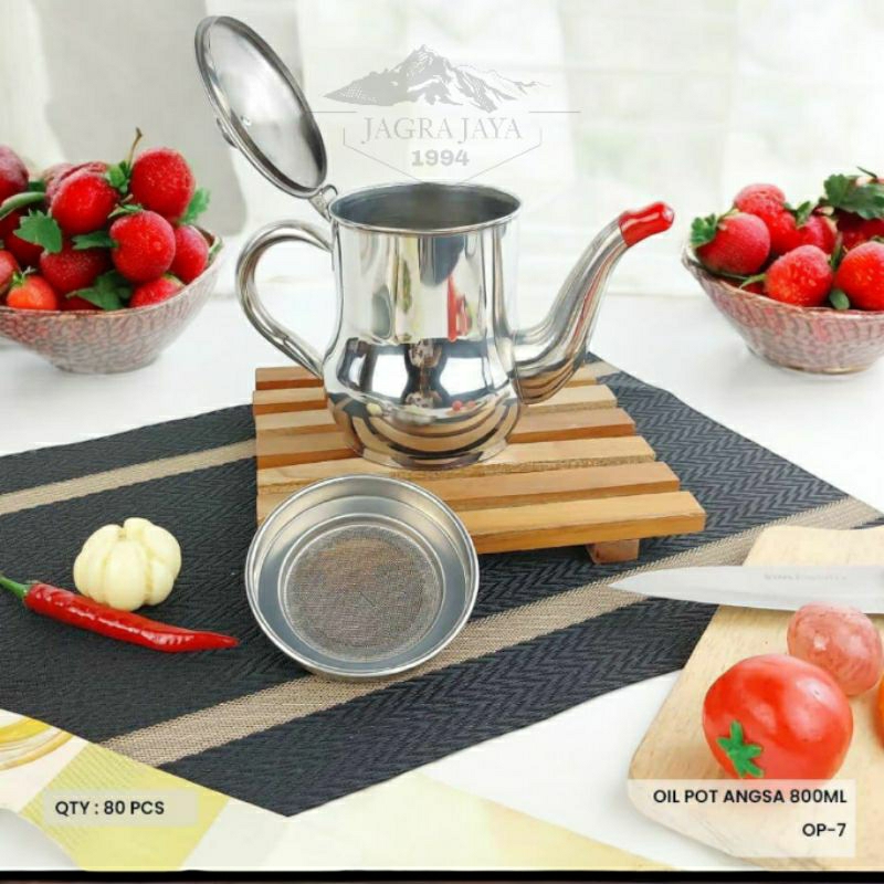 

Oil Pot Angsa Premium 800 Mili / Tempat minyak