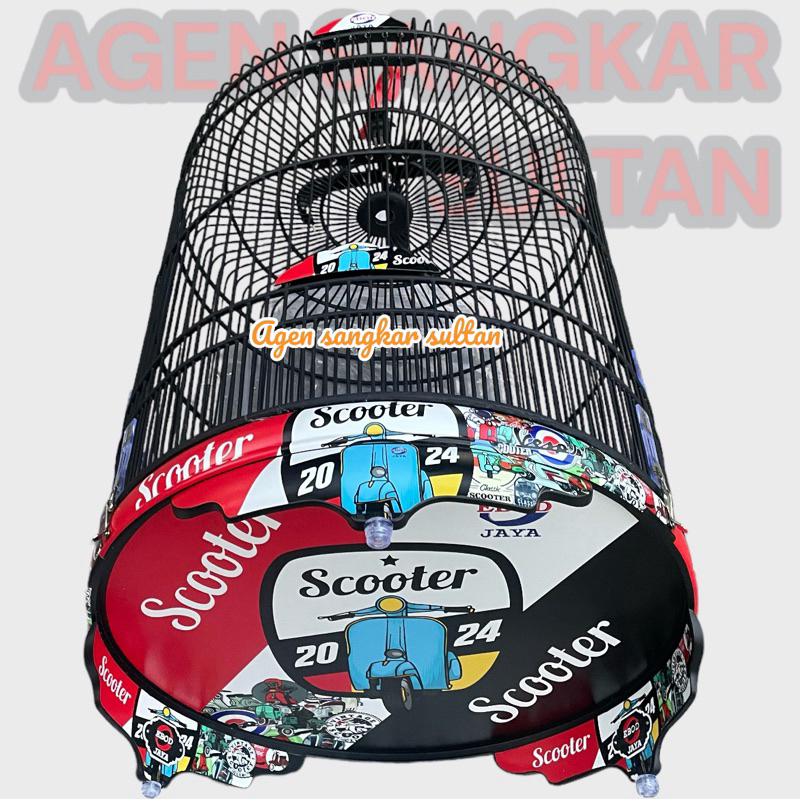 SANGKAR KANDANG MURAI EBOD PVC DECAL NO 1