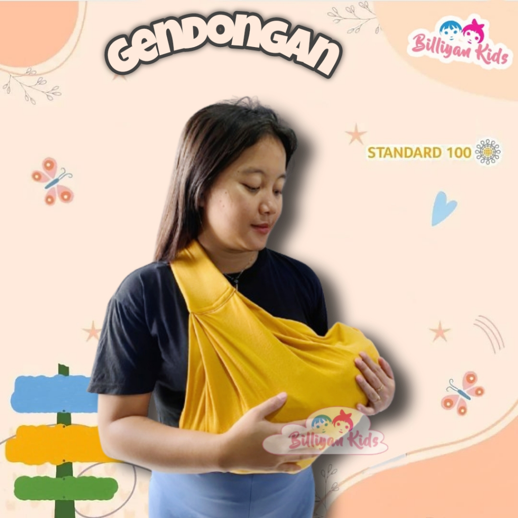 GENDONGAN BAYI NEWBORN AISAN BAYI GENDONGAN BABY SAMPING MURAH LEMBUT