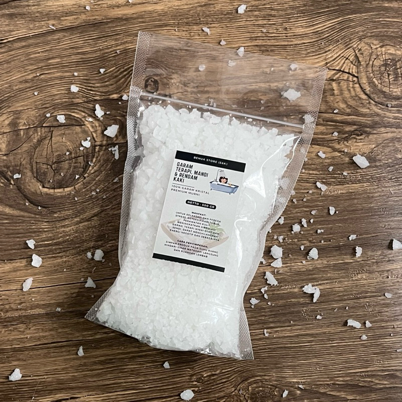 

Garam Terapi 500 gr / Garam Rendam Kaki / Garam Mandi / Garam Cleanser dan Detox / Garam Rendam Rileksasi Pereda Stress / Garam Kasar / Garam Krosok NaCl