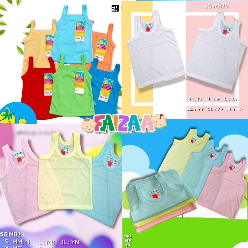 [1/2LUSIN]KAOS DALAM BAYI SNI (ISI 6PCS) KAOS SPORET BAYI