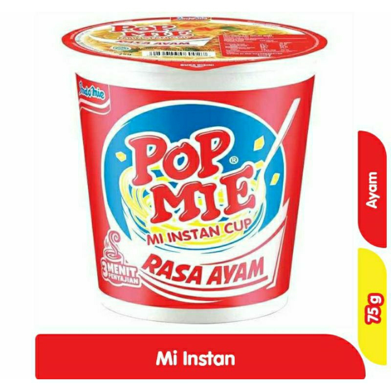 

POP MIE Mi Instan Cup Ayam75 gram