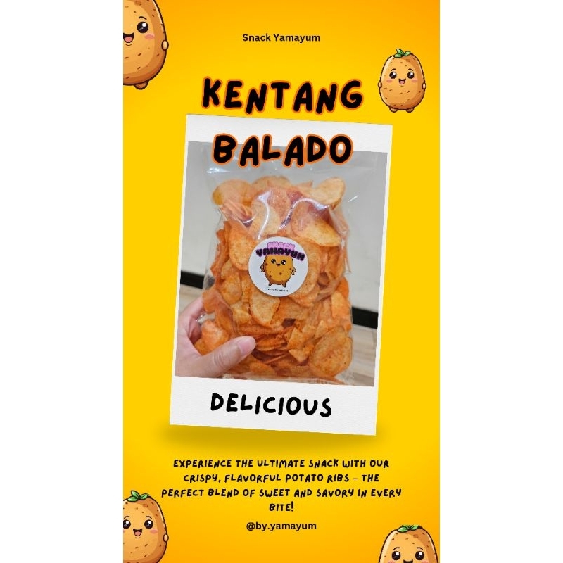 

KENTANG KERPIK KENTANG BALADO 250gr