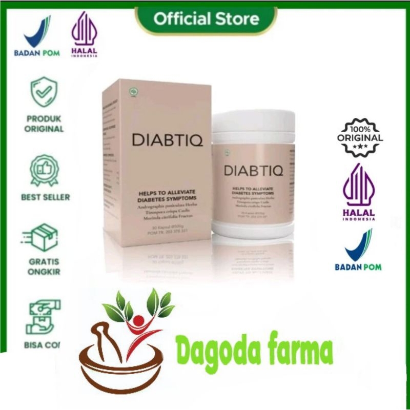 DIABTIQ asli original herbal penurunan diabetes ampuh