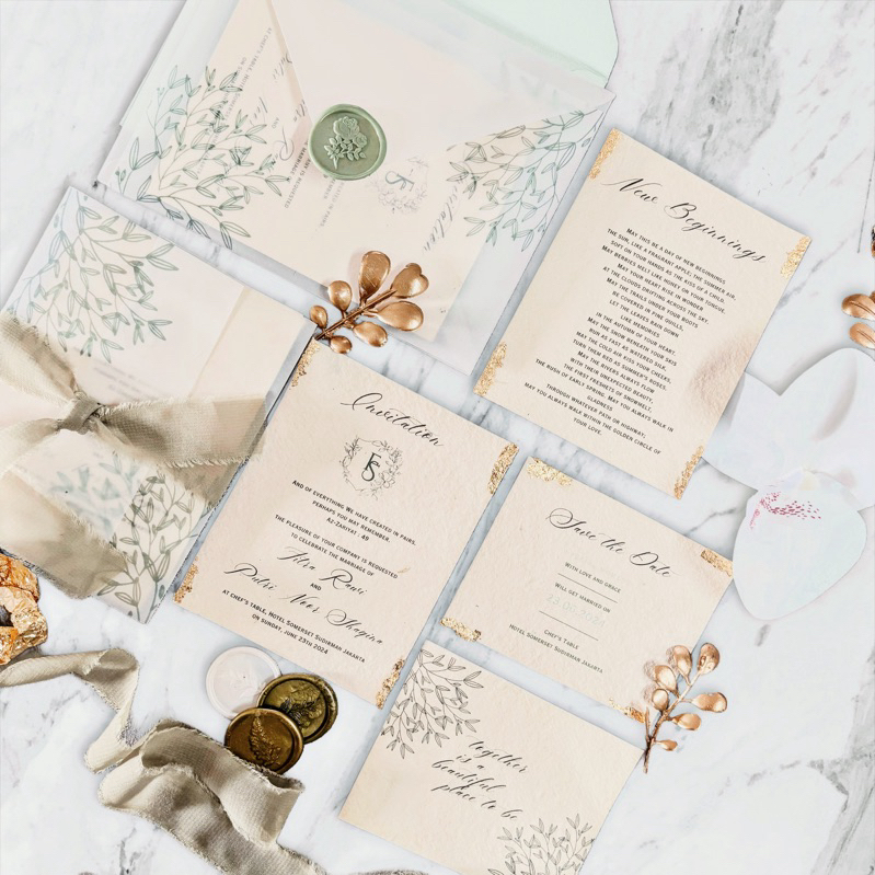 

Wedding Keepsake Undangan Pernikahan satuan Wedding Vows