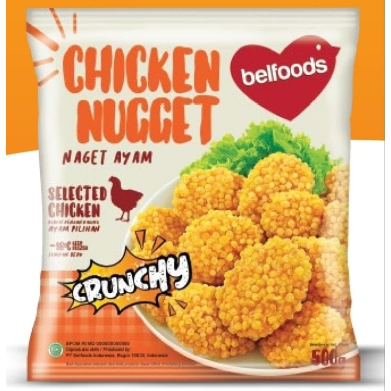 

Chicken nugget Belfoods crunchy 500 gr