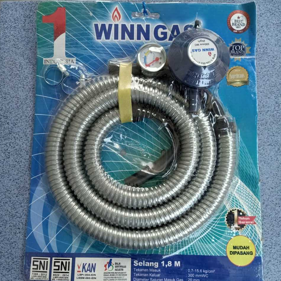 REGULATOR + Selang Regulator Kompor Gas  WIN