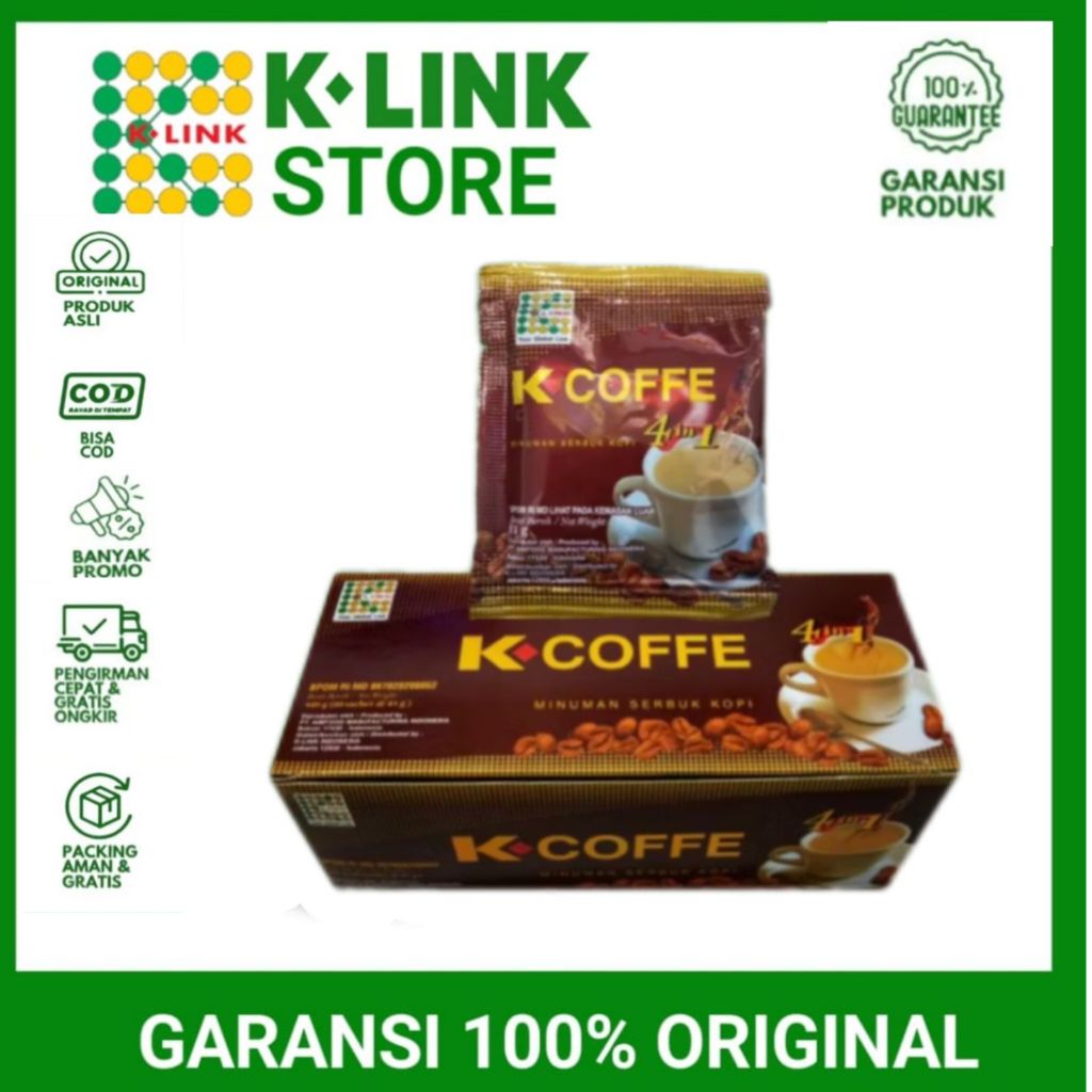 

K-Coffee Kopi K Link Arabica Coffe 4 In 1