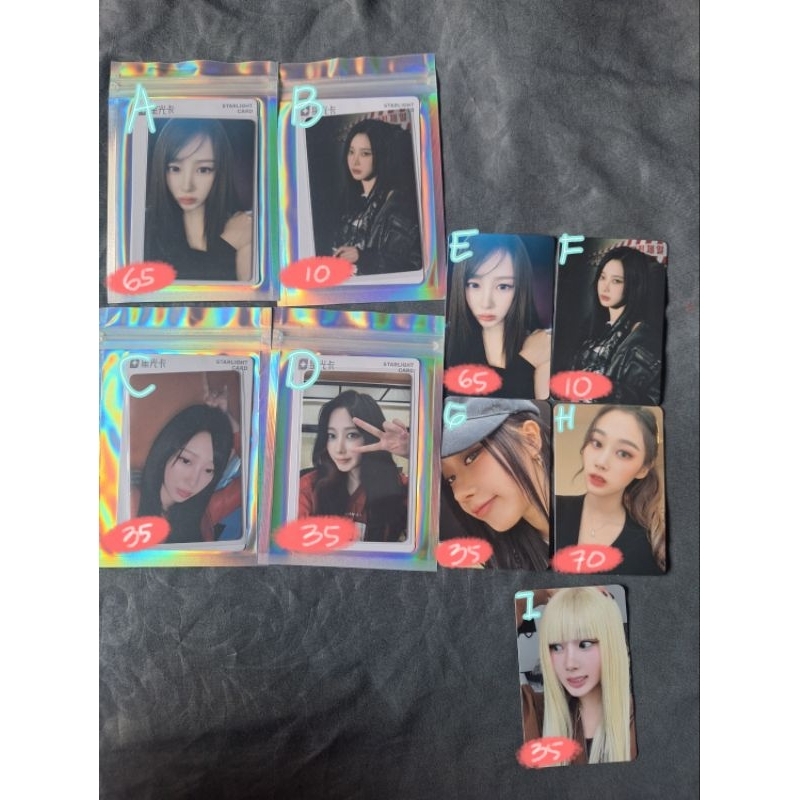 AESPA GISELLE OFFICIAL PHOTOCARD PC DRAMA MY WORLD POTD CAKEPOPS QQ STARRIVER SR SGS HALLU SAVAGE GI