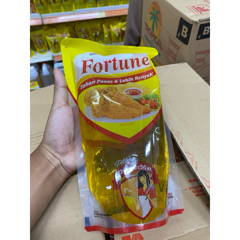 

Minyak Fortune refill 1 liter isi 1 pcs murah harga 18.000