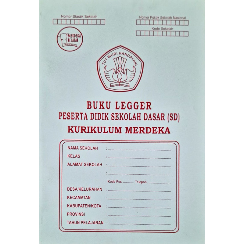

BUKU LEGGER PESERTA DIDIK SD, SMP, SMA KURIKULUM MERDEKA