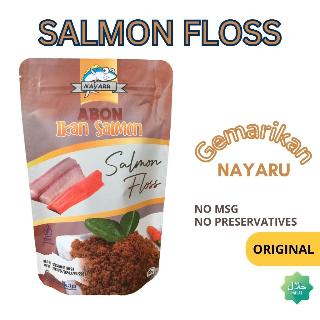 

Abon Ikan Salmon Premium Floss Original Manis Gurih Tidak Amis No MSG Pengawet MPASI Halal Higienis