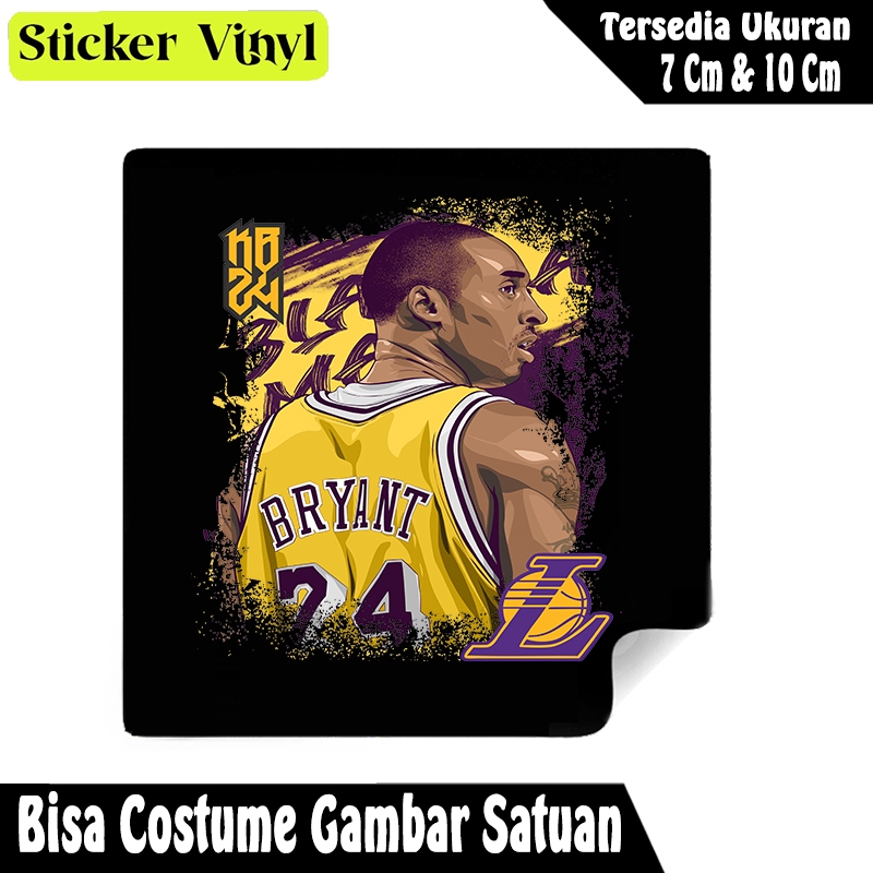 

Radit667 Stiker Sticker Pemain Basket Kobe Bryant NBA Bahan Vynil Tahan Air Bisa Custom Gambar