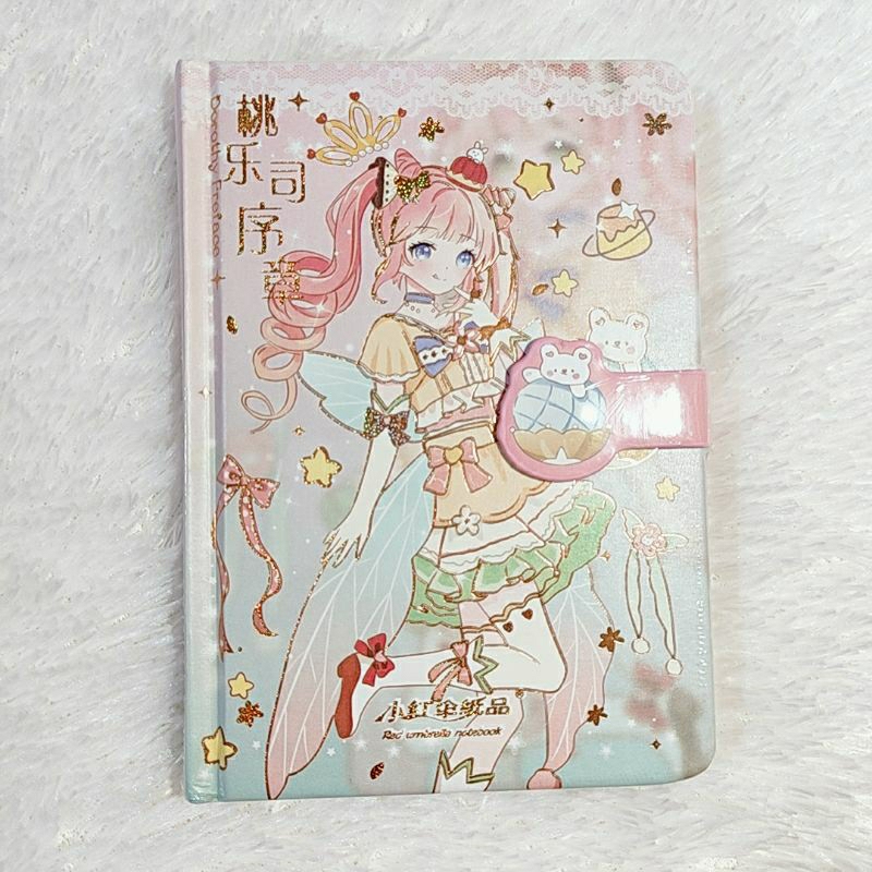 

Notebook Desain Anime Hardcover A7 Cover Glitter