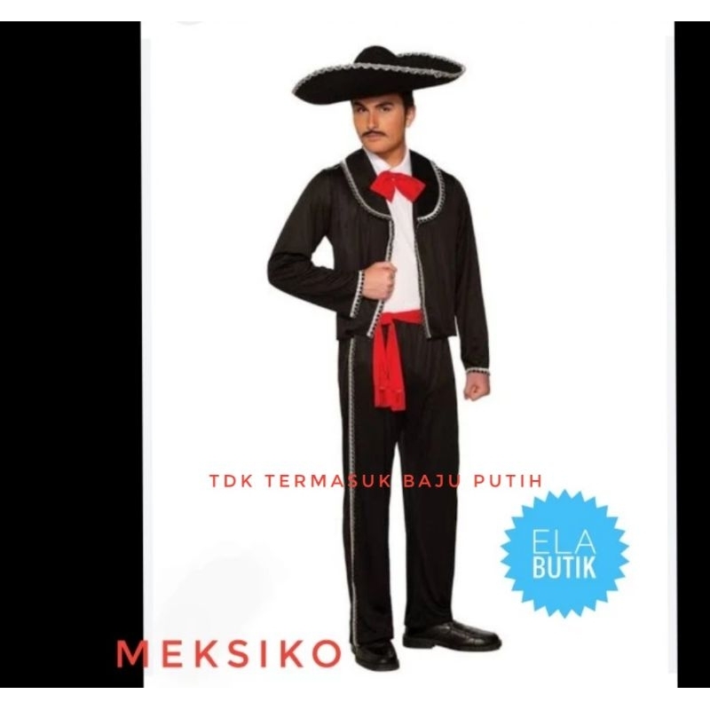 kostum meksiko-dewasa-meksiko-kostum internasional