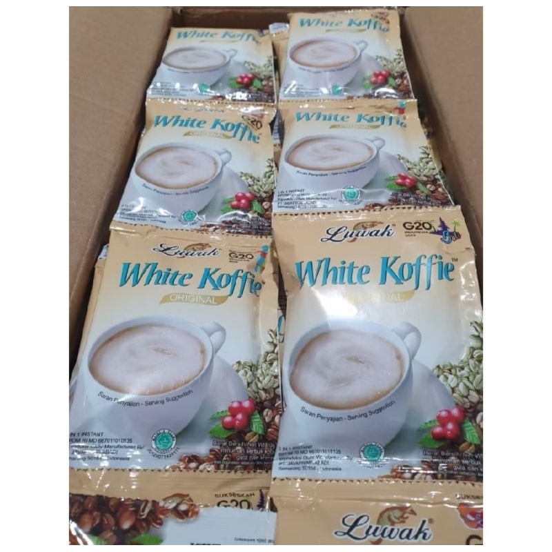 

KOPI LUWAK WHITE COFFE RENCENG 10 SACHET