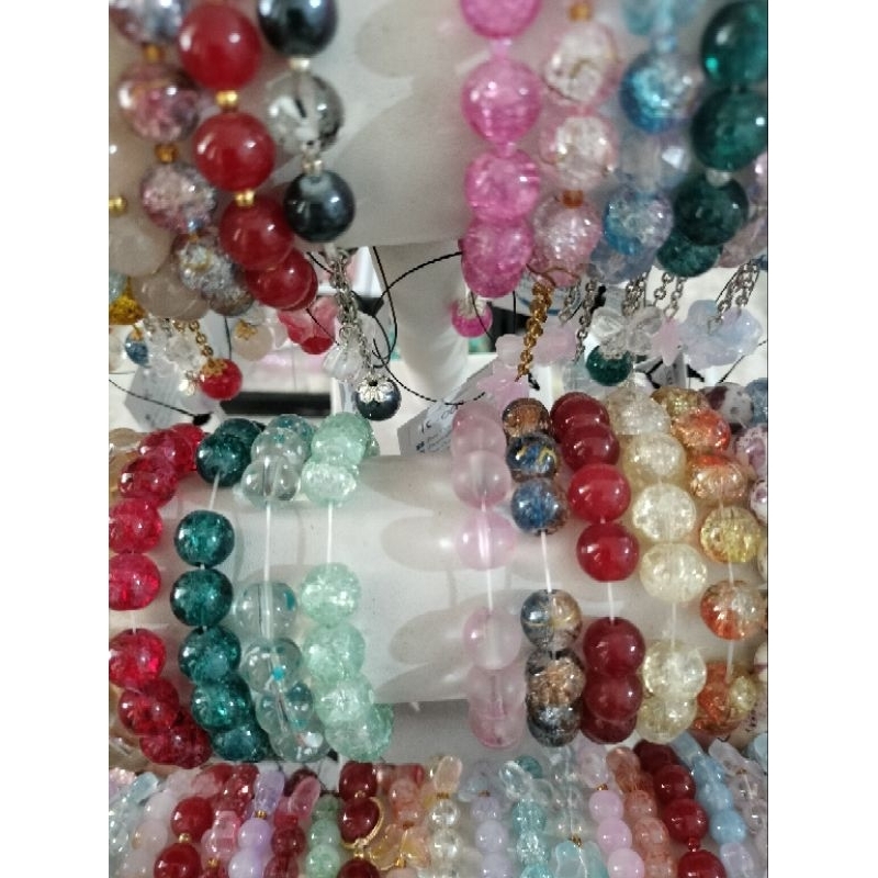 Nota live Gelang kaca | gelang manik kaca | gelang mutiara | gelang manik giok |  gelang wanita