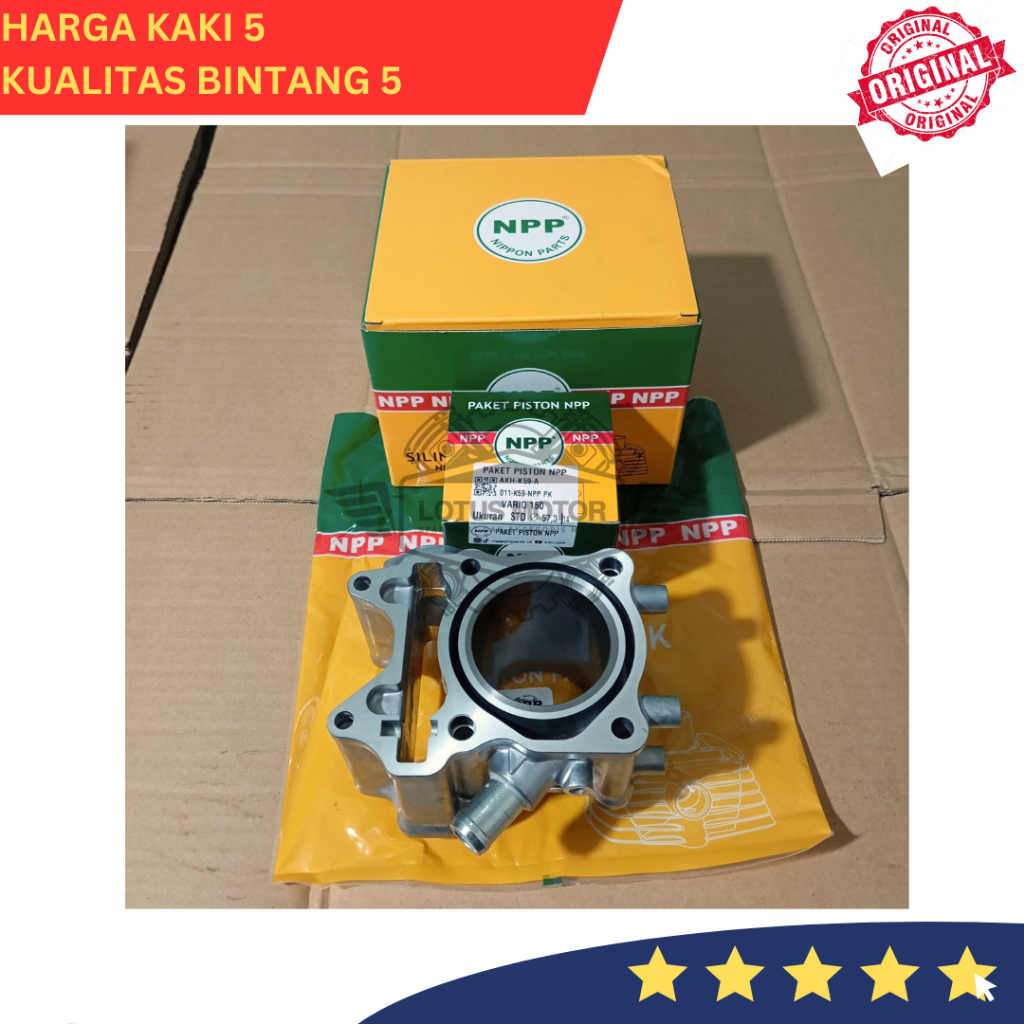 BLOK BORING SEHER SET PISTON VARIO 150 2016-2019 K59 NPP ORIGINAL 1 SET