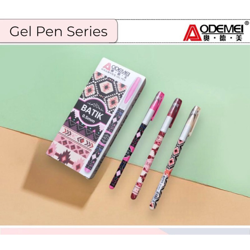 

[12 PCS] PEN GEL BATIK AODEMEI GP-9933