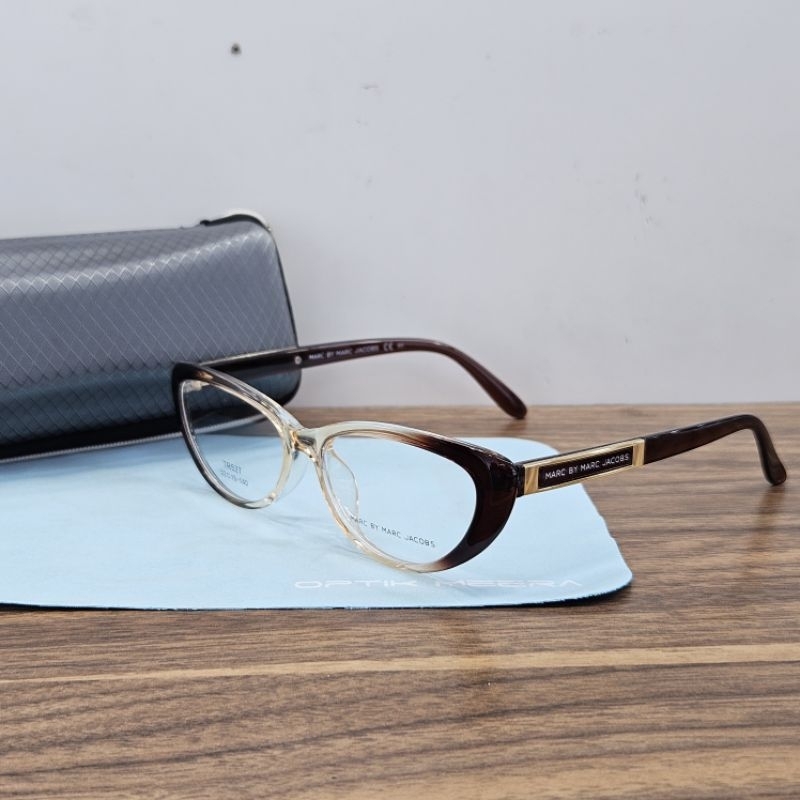 frame kacamata wanita cateye MJ527 coklat gradasi