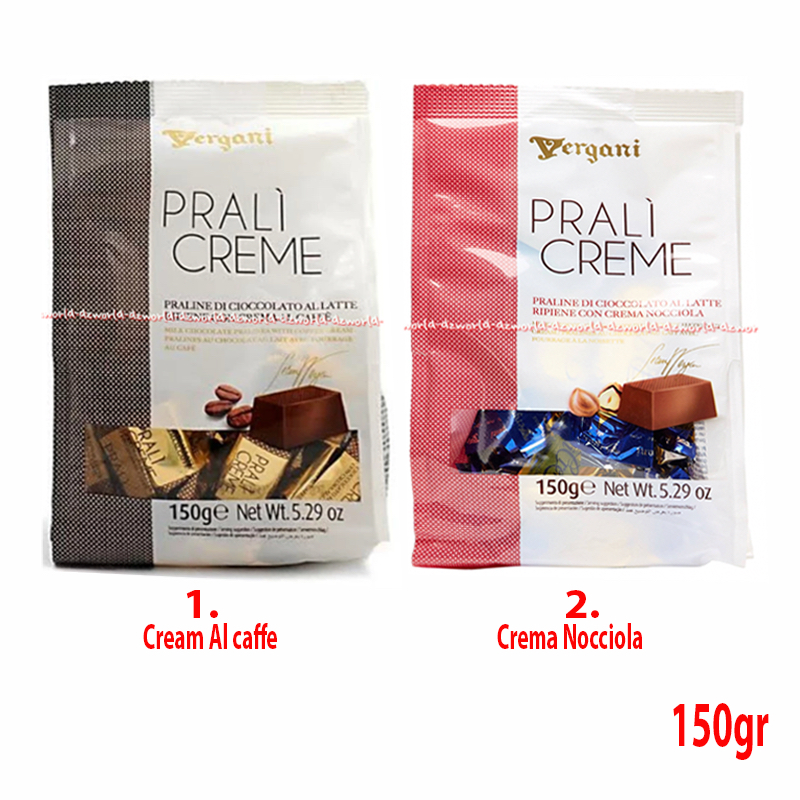 

Vergani 150gr Prali Creme Praline Nocciola Di Cioccolato Allatte Coklat Kopi Verganie Pralin Creme Crema Al Coffee Kacang Hazelnut