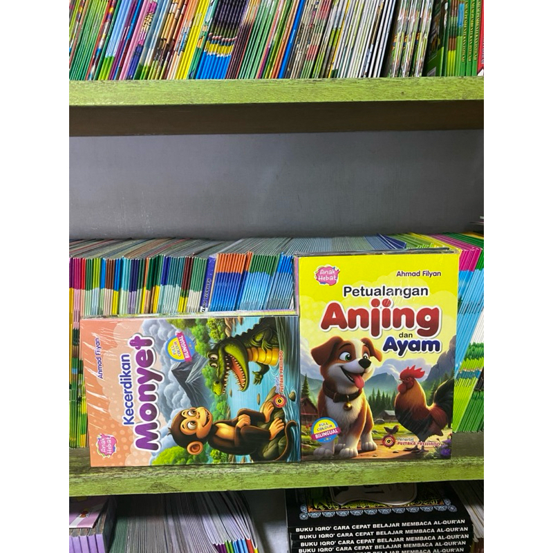 Buku Cerita Anak Seri Fabel (hewan) Untuk anak TK PAUD & SD Bergambar FullColor Penerbit TAH