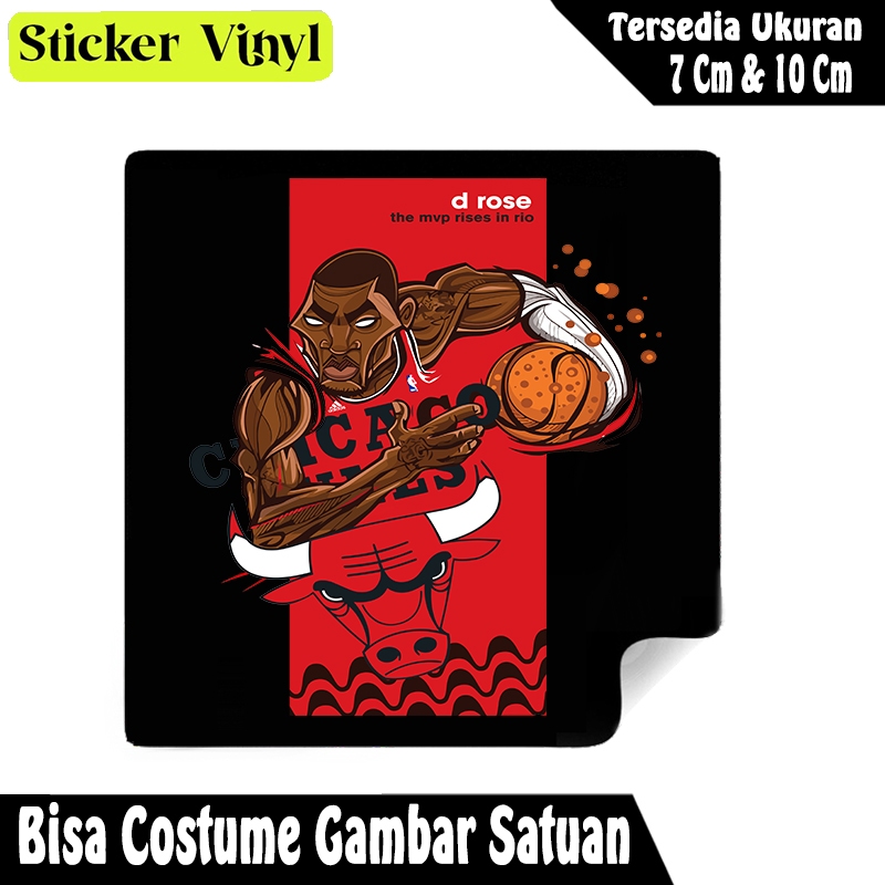 

Radit667 Stiker Sticker Pemain Basket Derrick Rose Chicago Bulls Bahan Vynil Tahan Air Bisa Custom Gambar