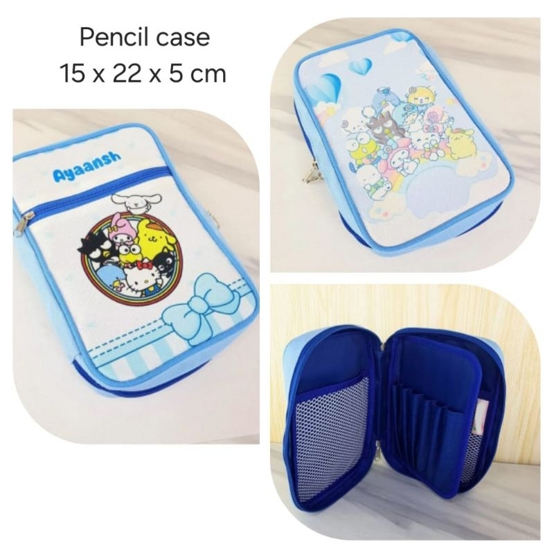 

PENCIL CASE TWO ZIPPER CUSTOM MOTIF CETAK NAMA ANAK Tempat Pensil Anak Unik SOUVENIR ULTAH GIFT