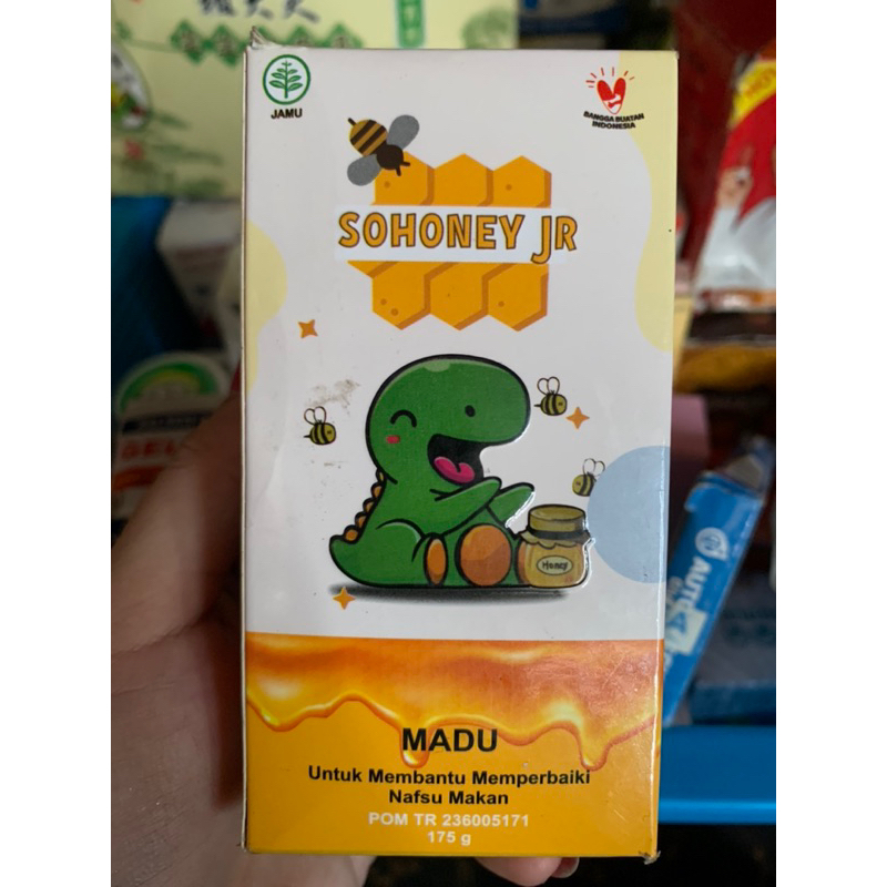 

Madu (exp04.28 Minus Dus Penyok) SoHoney JR Madu untuk Membantu Memperbaiki Nafsu Makan 175gr