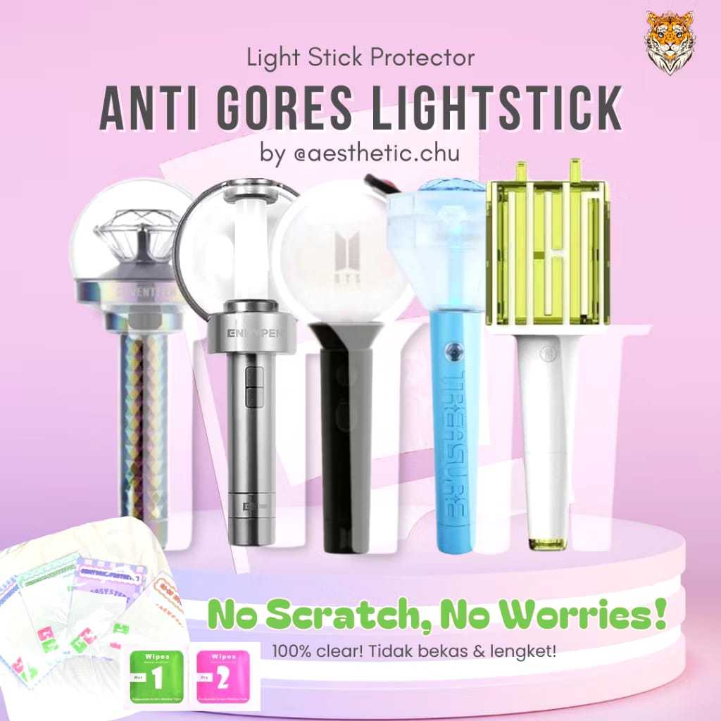 

Anti Scratch / Light Stick Protector | Anti Gores | Anti Lengket for Lightstick (Hanya Anti Gores bukan Light Stick)