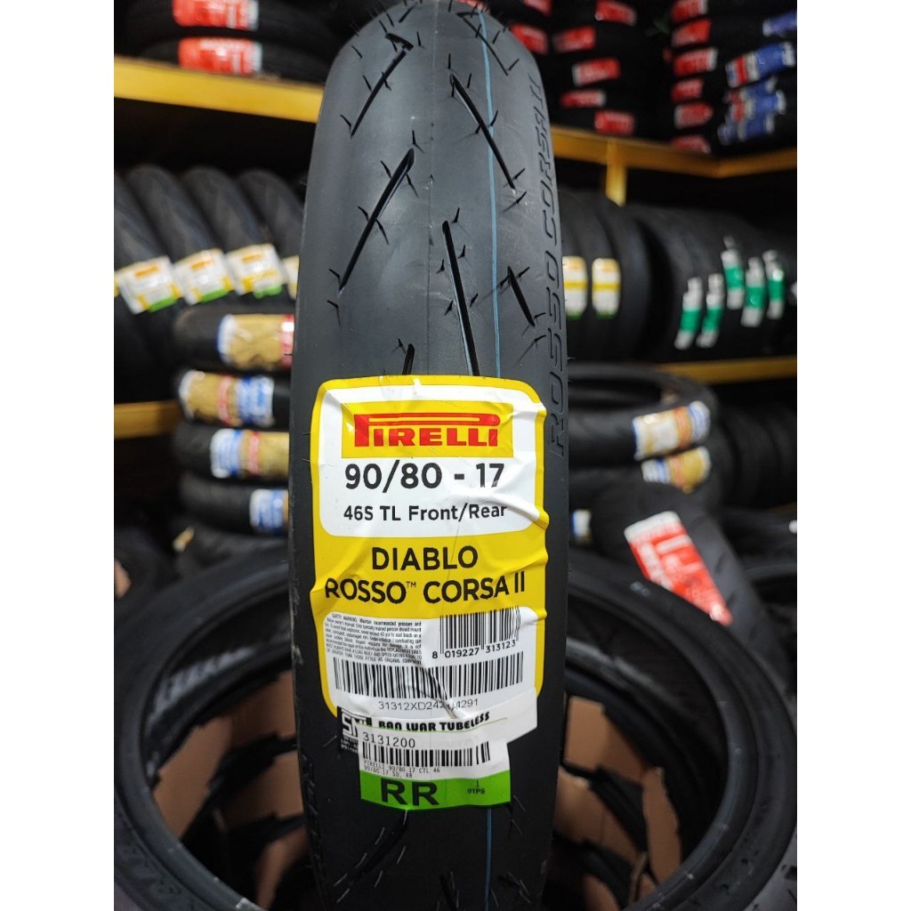 [READY COD] BAN PIRELLI 90/80-17 DIABLO ROSSO CORSA ||, DIABLO ROSSO SPORT Ban Motor GTR 150, MX KIN