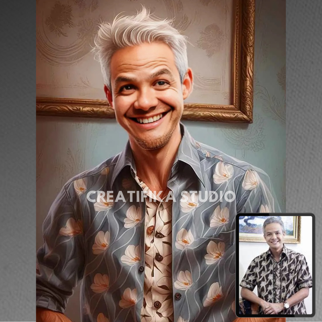 Jasa Desain 3D Karikatur Vector Art Hyperbolic Style AI Art