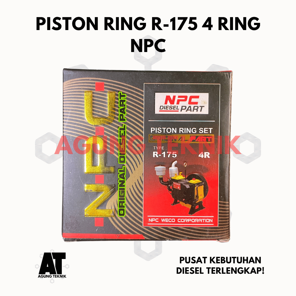 ⁠Piston Ring R-175 / Ring Seker R175 4 Ring NPC