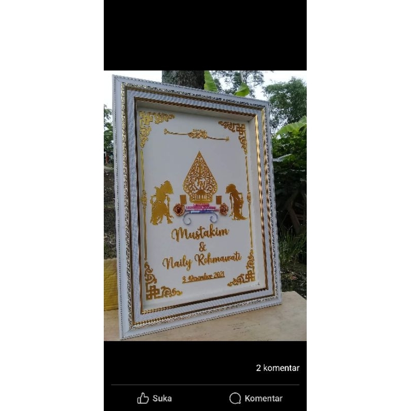 mahar bonekah.mahar akrilik ukuran 35x45 &40x60