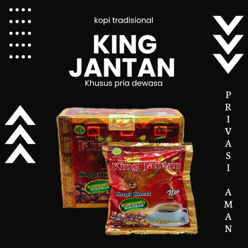 Kopi Pria KingJantan kopi Herbal Kuat Tahan Lama