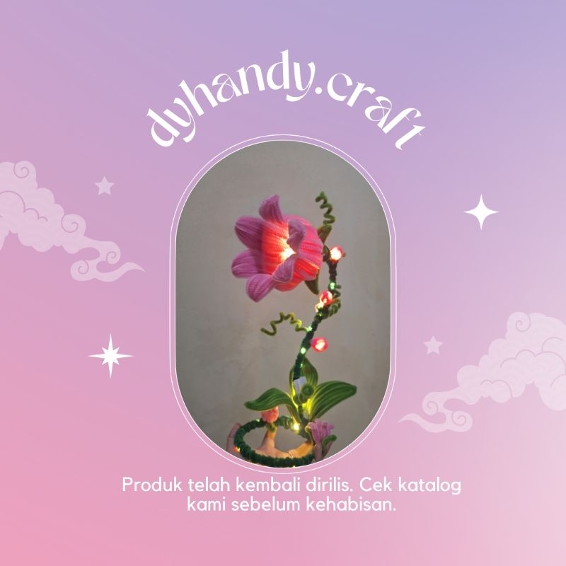 Lampu tidur kawat bulu