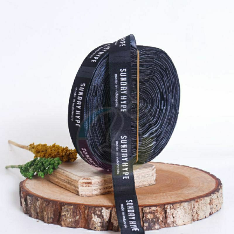 

1,5x5 label woven bordir/label hijab/label distro