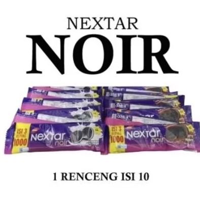 

NEXTAR NOIR 1 RENTENG ISI 10 BUNGKUS/ NABATI NEXTAR SANDWICH