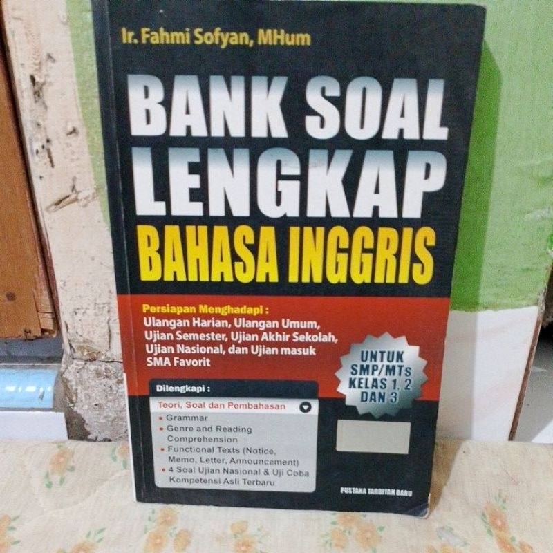 bank soal lengkap bahasa Inggris SMP