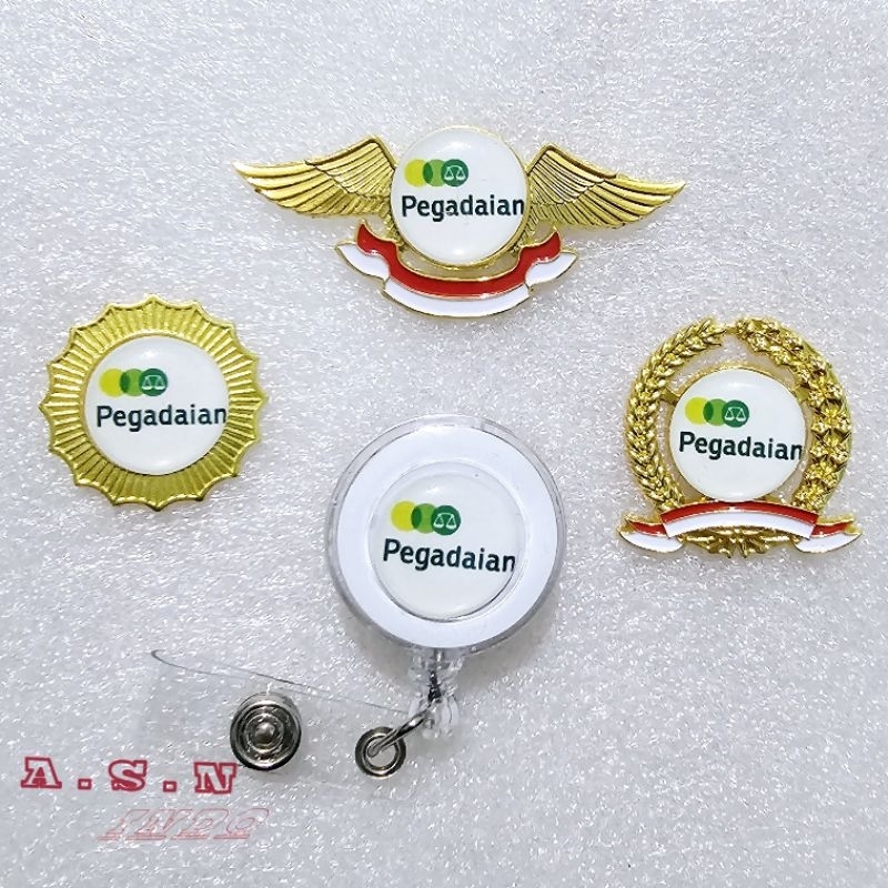 Pin Logo Pegadaian Yoyo Id Card Pegadaian Lencana Pegadaian